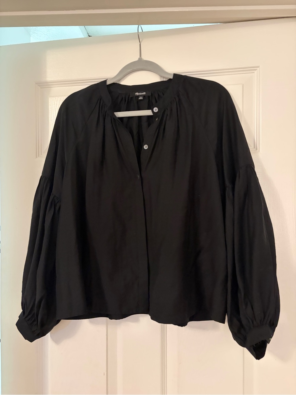 Madewell Shirree Balloon Sleeve Top